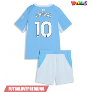 Lacne Dětský Futbalové dres Manchester City Rayan Cherki #10 2026-27 Krátky Rukáv - Domáci (+ trenírky)